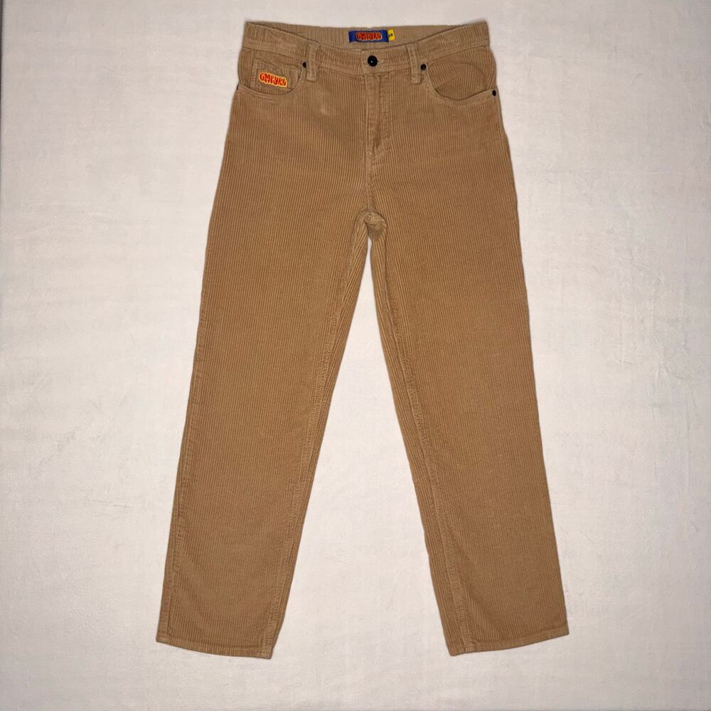 Tan Ribbed Empyre Wide Leg Pant
